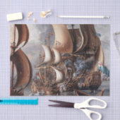 Papier Mousseline "A Sea Fight" de Lorenzo a Castro (Artisanat)