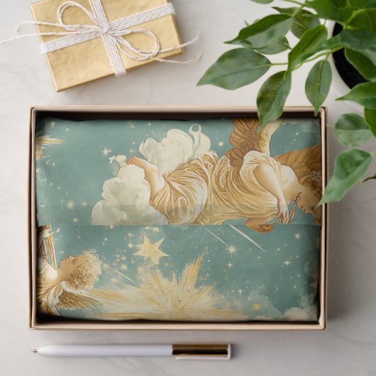 Papier Mousseline A Singing Angel Choir Series Design #11 (Cadeau)