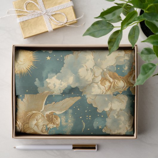 Papier Mousseline A Singing Angel Choir Series Design #13 (Cadeau)