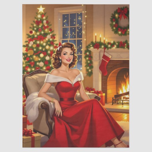 Papier Mousseline A Sweet Vintage Christmas (Recto)