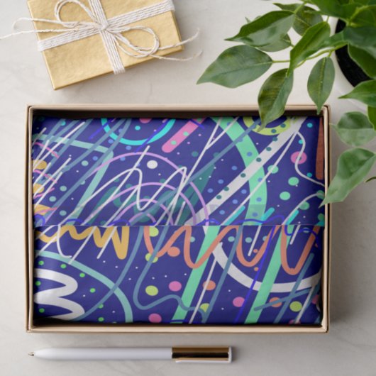 Papier Mousseline A travers le ciel nocturne (Cadeau)