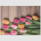 Papier Mousseline A Wood and Tulip Series Design #4 (Recto)