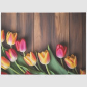 Papier Mousseline A Wood and Tulip Series Design #7 (Recto)