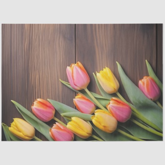 Papier Mousseline A Wood and Tulip Series Design #8 (Recto)