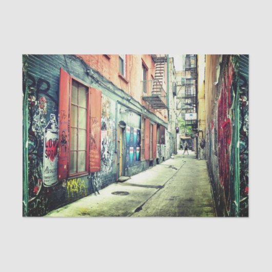 Papier Mousseline Abaissez l'art est de petite rue, New York (Recto)