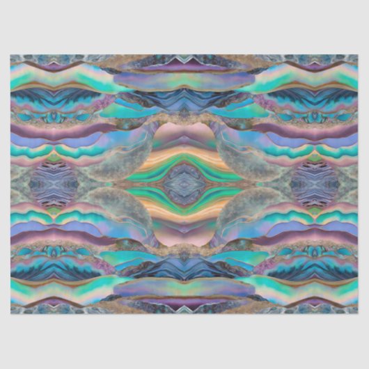 Papier Mousseline Abalone Wave Decoupage Tissu Craft (Recto)