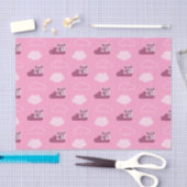 Papier Mousseline Abby Doodley Cloud Motif (Artisanat)