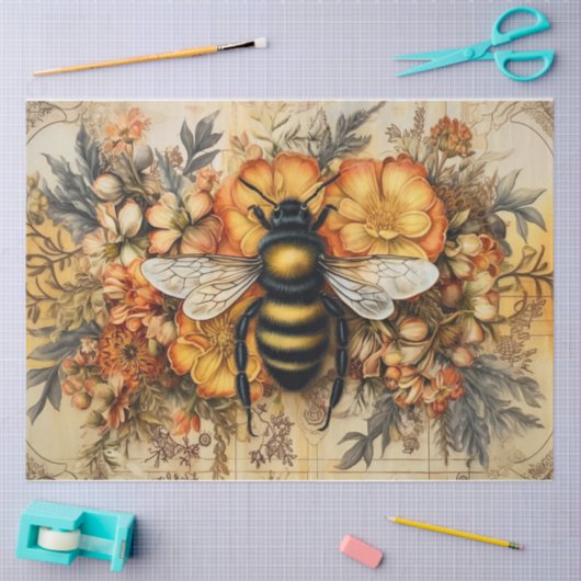 Papier Mousseline Abee d'automne (Artisanat)