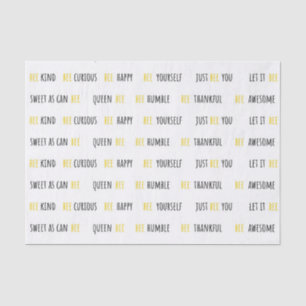 Papier Mousseline Abee Happy Bee Kind Tissus Papier