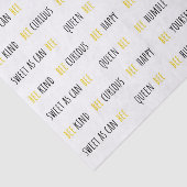 Papier Mousseline Abee Happy Bee Kind Tissus Papier (Détail)