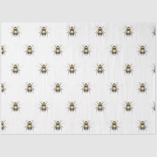Papier Mousseline Abeille (Recto)