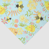 Papier Mousseline Abeille Bleue (Détail)