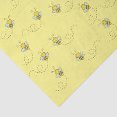 Papier Mousseline Abeille de miel illustrée (Détail)