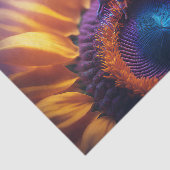 Papier Mousseline Abeille de miel sur tournesol (Détail)