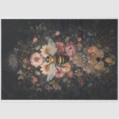 Papier Mousseline Abeille et fleur (Recto)