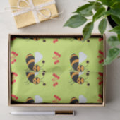 Papier Mousseline abeilles (Cadeau)