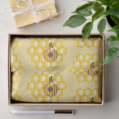 Papier Mousseline Abeilles et ruches (Cadeau)