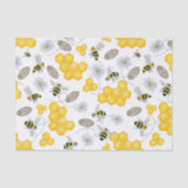 Papier Mousseline Abeilles, fleurs et miel (Recto)