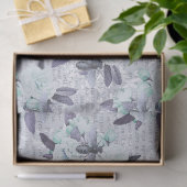 Papier Mousseline Abeilles violettes et découpage de fleurs vertes à (Cadeau)