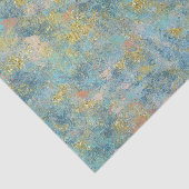 Papier Mousseline Abrégé sur bleu d'or (Détail)