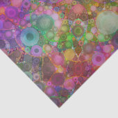 Papier Mousseline Abrégé sur bulle d'arc-en-ciel (Détail)