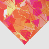 Papier Mousseline Abrégé sur orange et roses indien (Détail)