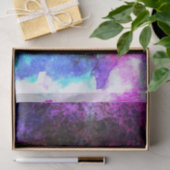 Papier Mousseline Abrégé sur pourpre fabuleux aquarelle (Cadeau)