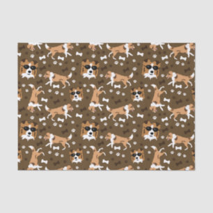 Papier Mousseline Abris Shetland Sheepdog Mini Collie Chien Tissu