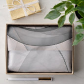 Papier Mousseline Abstract Anthracite Gray Sienna Modern Fractal Art (Cadeau)