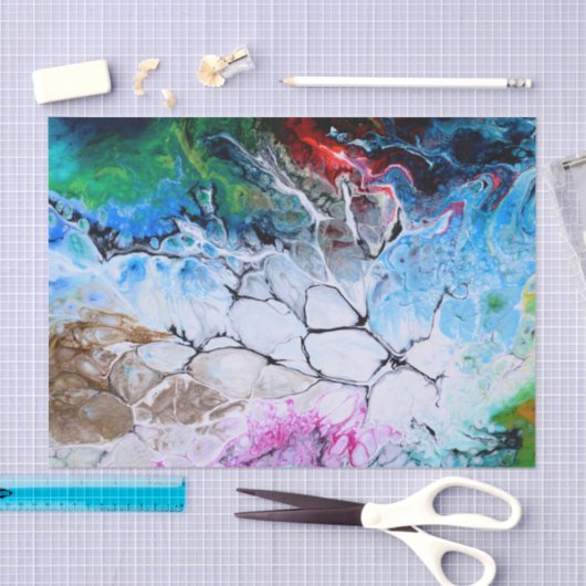 Papier Mousseline Abstract art Pattern (Artisanat)