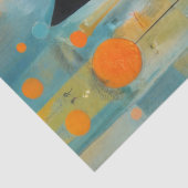 Papier Mousseline Abstract Black Cats Decoupage (Détail)