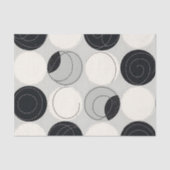Papier Mousseline Abstract Circle Overlap Pattern (Recto)