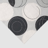 Papier Mousseline Abstract Circle Overlap Pattern (Détail)