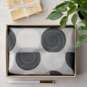 Papier Mousseline Abstract Circle Overlap Pattern (Cadeau)
