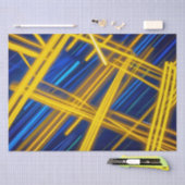 Papier Mousseline Abstract Cyberpunk Tech Glowing Digital Speed (Artisanat)