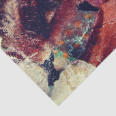 Papier Mousseline Abstract Face Mixed Media collage decoupage (Détail)