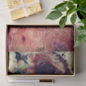 Papier Mousseline Abstract Face Mixed Media collage decoupage (Cadeau)