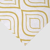 Papier Mousseline Abstract geometrical, white and gold (Détail)