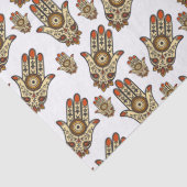 Papier Mousseline Abstract Hamsa Amulet (Hand of Fatima) Pattern (Détail)