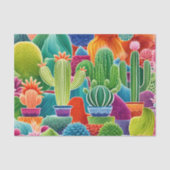 Papier Mousseline Abstract Potted Cacti (Recto)