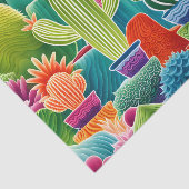 Papier Mousseline Abstract Potted Cacti (Détail)