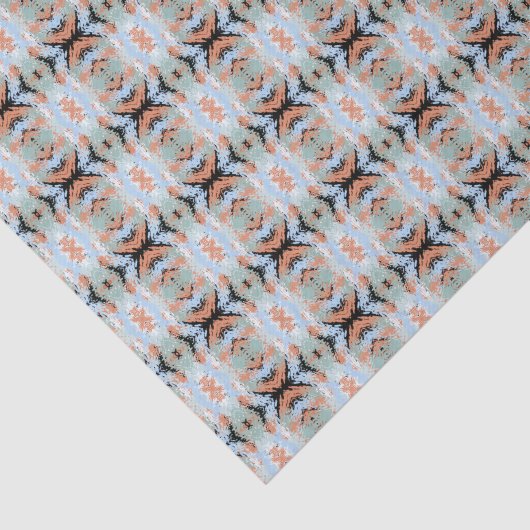 Papier Mousseline Abstract Split Ends Pattern And Soft Pastels (Détail)