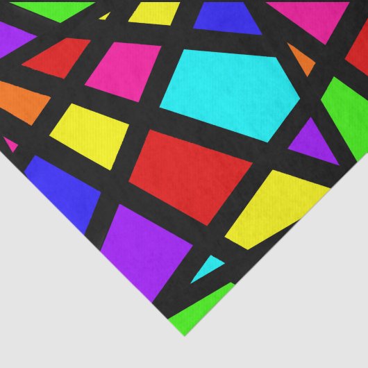 Papier Mousseline Abstract Stained Glass (Détail)