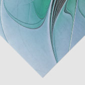 Papier Mousseline Abstract With Blue, Modern Fractal Art (Détail)