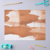Papier Mousseline abstraction orange-brun (Artisanat)