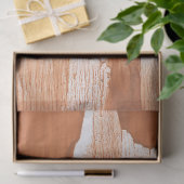 Papier Mousseline abstraction orange-brun (Cadeau)