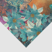 Papier Mousseline Abstrait Art College Florals & Papillons (Détail)