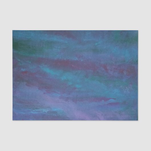 Papier Mousseline Abstrait Blue-Ombre | Turquoise Turquoise violet v (Recto)