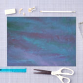 Papier Mousseline Abstrait Blue-Ombre | Turquoise Turquoise violet v (Artisanat)