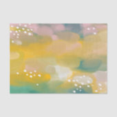 Papier Mousseline Abstrait brillant peint. Bracelet rose jaune (Recto)